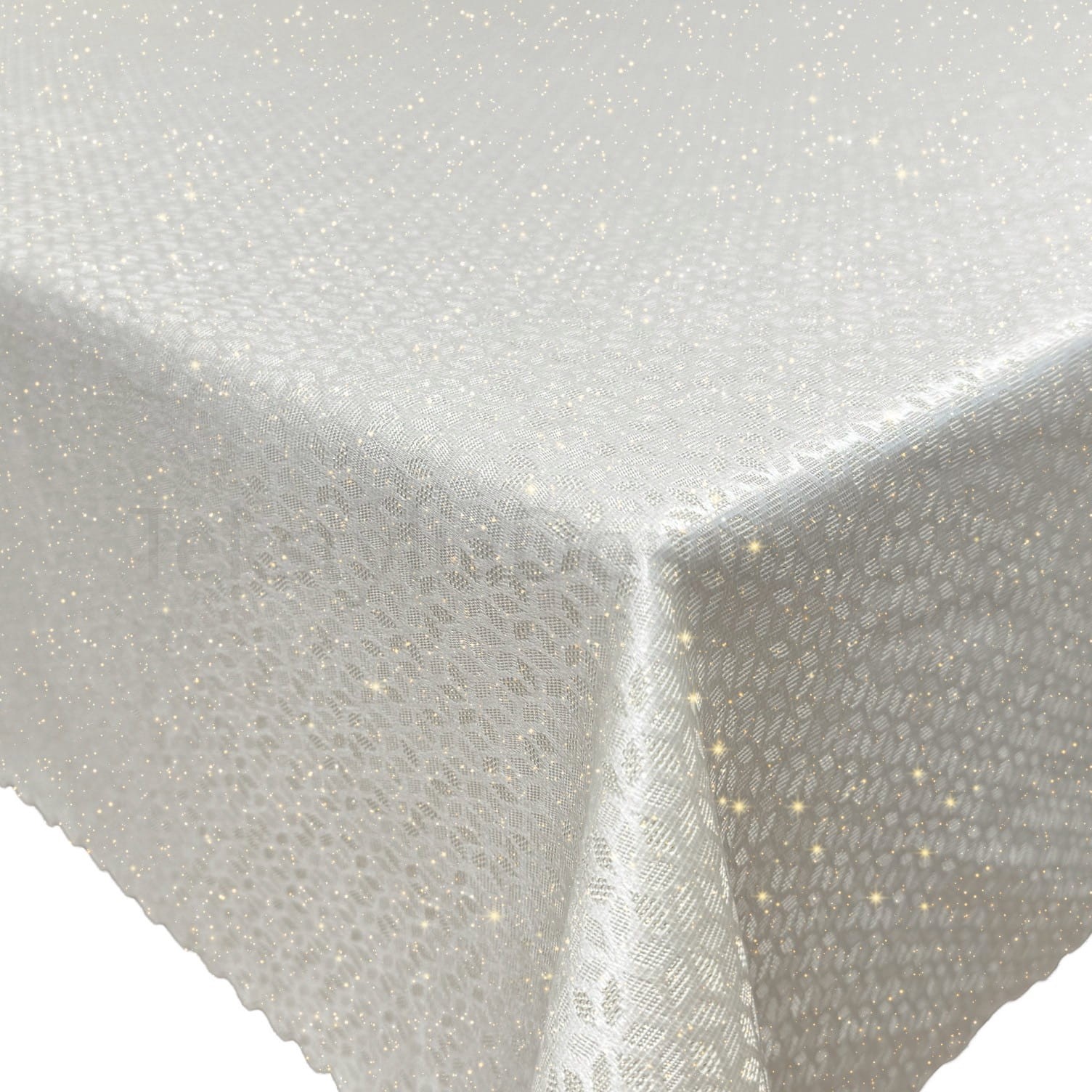 Obrus Glitter ze złotą nicią, romby 